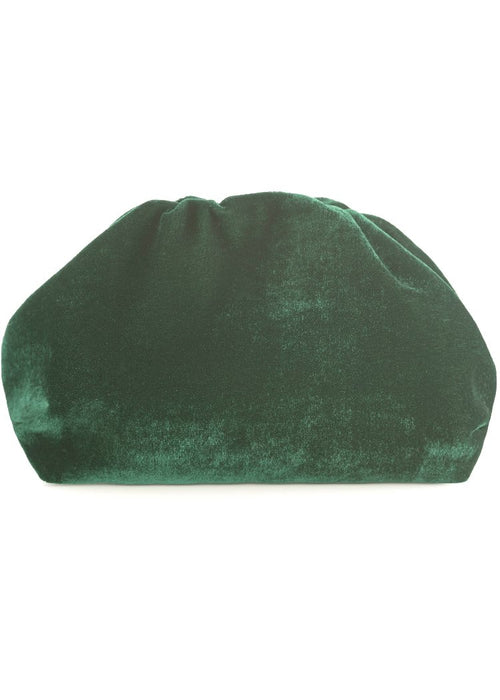 CHRISSY VELVET CLUTCH: GREEN-Hand In Pocket