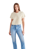 Steve Madden Addie Top- White-Hand In Pocket