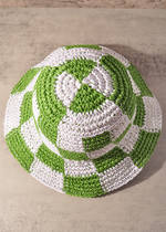 Checker Weave Bucket Hat-Green ***FINAL SALE***-Hand In Pocket