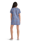 Steve Madden Ria Dress- Blue Multi-Hand In Pocket