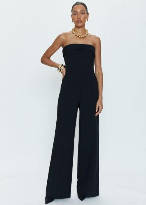 Pistola Valentina Jumpsuit - Black-Hand In Pocket