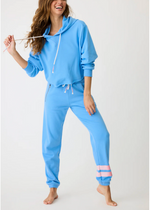 PJ Salvage Faded Nights Lounge Set- Bright Blue ***FINAL SALE***-Hand In Pocket