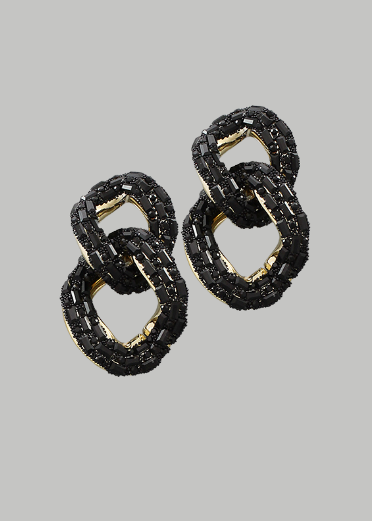 Abigail Wave Link Earrings-Hand In Pocket