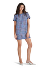 Steve Madden Ria Dress- Blue Multi-Hand In Pocket