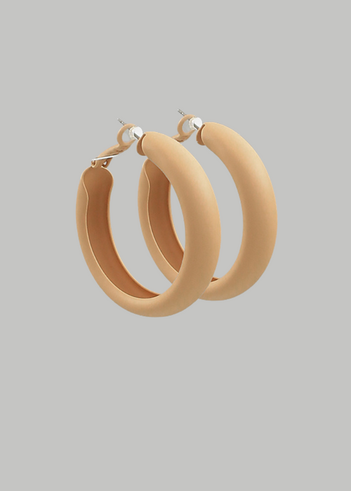 Isla Coated Hoops-Beige-Hand In Pocket