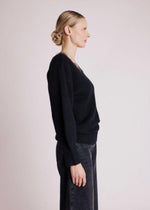 Berenice Arnania Lace Collar Sweater-Hand In Pocket