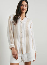 Rails Jaylin Top - Flax Stripe-Hand In Pocket