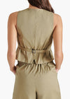 Steve Madden Maribel Top - Olive ***FINAL SALE***-Hand In Pocket