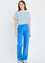 Gillian Wide Leg Jean- Ocean Blue ***FINAL SALE***-Hand In Pocket