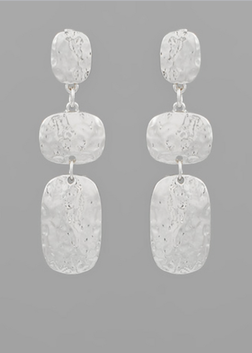 Ayla Drop Earrings- Silver-Hand In Pocket