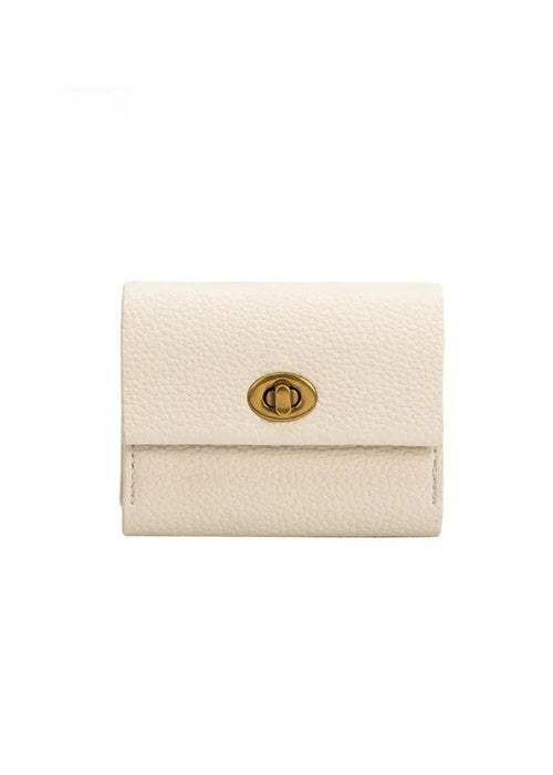 Melie Bianco Rita Card Case Wallet- Ivory-Hand In Pocket