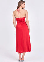 Sophie Halter Ruched Maxi Dress-Hand In Pocket