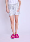 Berenice Solare Silver Effect Shorts ***FINAL SALE***-Hand In Pocket