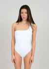 RD Style Tani One Shoulder Bodysuit - White-Hand In Pocket