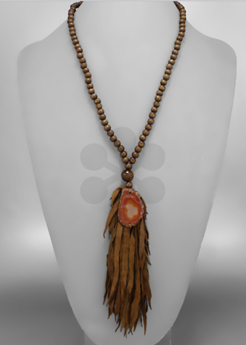 Ibarra Tassel Necklace-Hand In Pocket