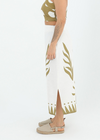 Dawn Wild Print Midi Skirt- Olive ***FINAL SALE***-Hand In Pocket