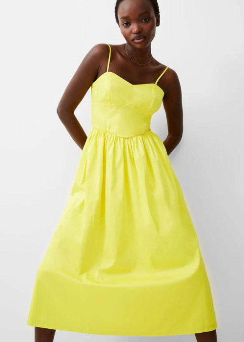 French Connection Florida Strappy Midi Dress- Blazing Yellow ***FINAL SALE***-Hand In Pocket