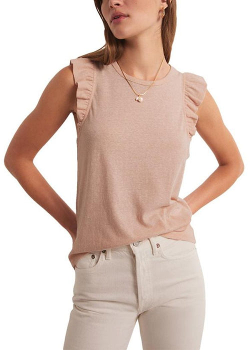 Z Supply Marielle Flutter Tank - Soft Pink ***FINAL SALE***-Hand In Pocket