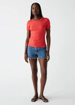 Michael Stars Rico Rib Tee-Spritz ***FINAL SALE***-Hand In Pocket