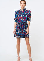 Ciebon Bethany Embroidered Mini Dress- Navy ***FINAL SALE***-Hand In Pocket