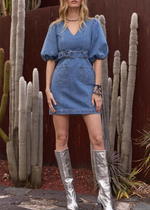 MINKPINK Peyton Denim Mini Dress ***FINAL SALE***-Hand In Pocket