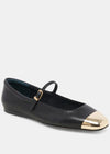 Dolce Vita Reyes Toe Cap- Black Leather-Hand In Pocket