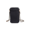 Bodie Quilted Cell Phone Crossbody: Black-Hand In Pocket