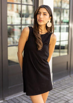 Bobi Skort Dress - Black ***FINAL SALE***-Hand In Pocket