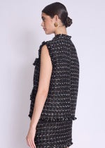 Berenice Vador Sleeveless Tweed Jacket-Hand In Pocket