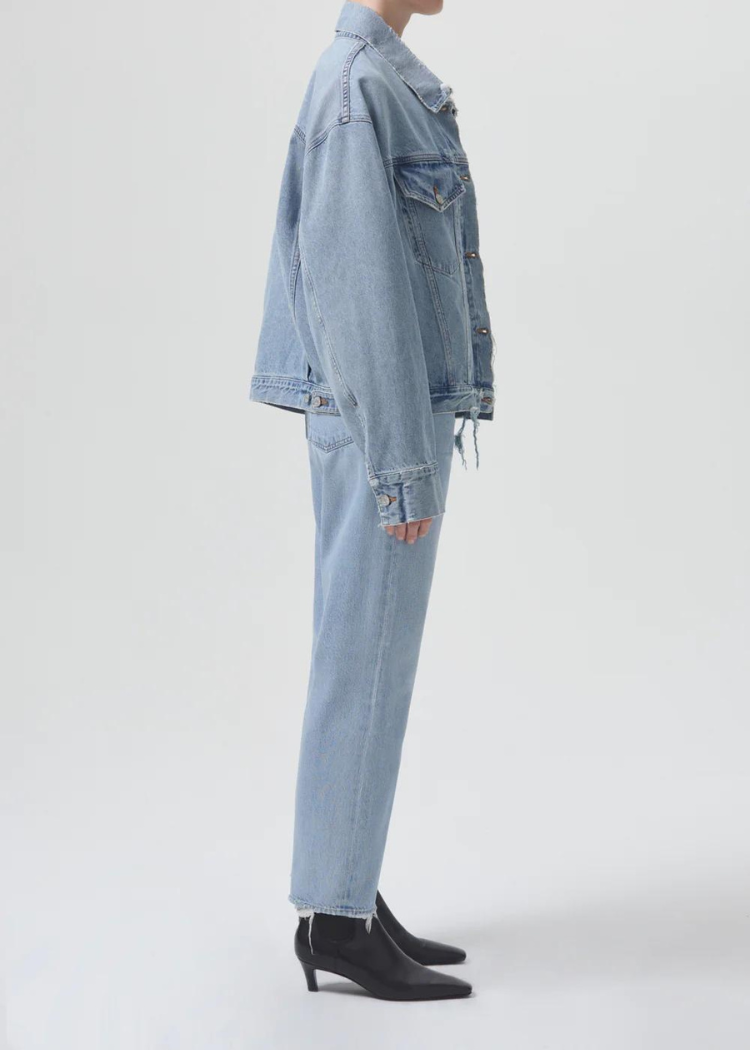 Agolde Martika Denim Jacket-Hand In Pocket