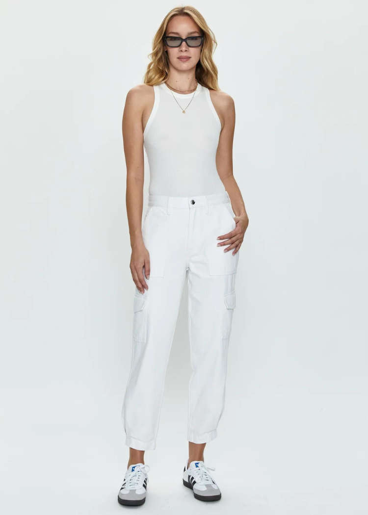 Pistola Josephine Pant - White ***FINAL SALE***-Hand In Pocket