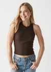 Michael Stars Pina Crop Tank - Java-Hand In Pocket