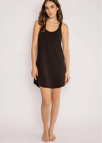 PJ Salvage Jammie Essentials Dress - Black ***FINAL SALE***-Hand In Pocket