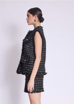 Berenice Vador Sleeveless Tweed Jacket-Hand In Pocket