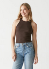 Michael Stars Pina Crop Tank - Java-Hand In Pocket