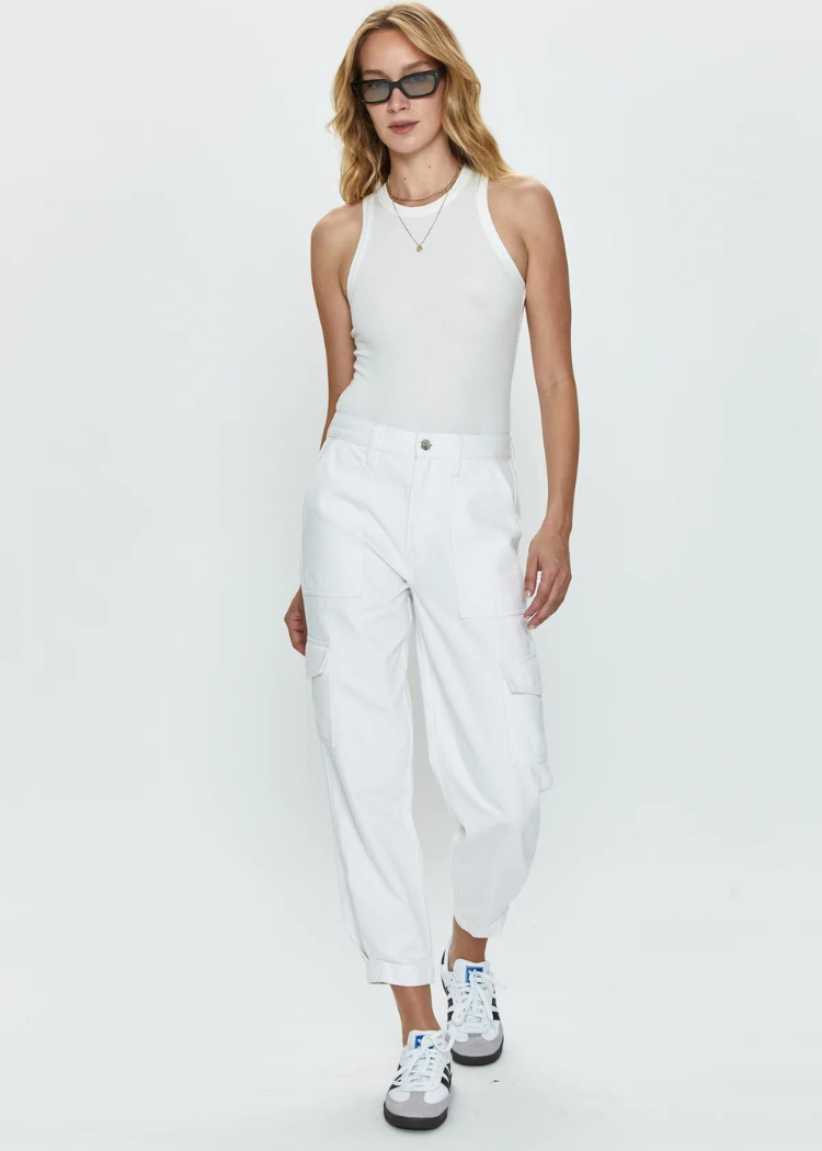 Pistola Josephine Pant - White ***FINAL SALE***-Hand In Pocket