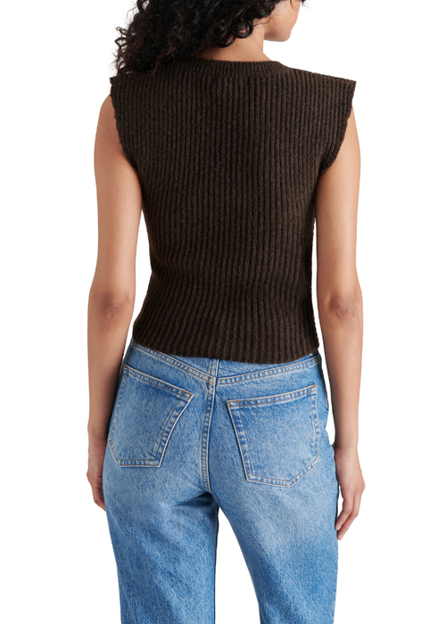 Steve Madden Jaylin Sweater- Chestnut-Hand In Pocket