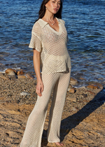 Minkpink Balmy Crochet Knit Pants - Cream ***FINAL SALE***-Hand In Pocket