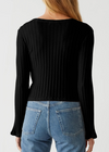 Valerie Bell Sleeve Top- Black-Hand In Pocket