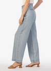 Meg High Rise Fab Ab Wide Leg Denim- Light Wash ***FINAL SALE***-Hand In Pocket