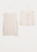 Jammie Essentials Set- Oatmeal-Hand In Pocket