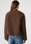 Steve Madden Teddy Jacket- Mocha-Hand In Pocket