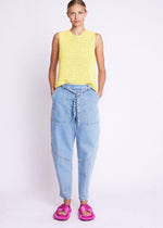 Berenice Belted Balloon Cut Jeans- ***FINAL SALE***-Hand In Pocket