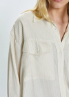 Pistola Nellie Oversized Button Down Shirt-Hand In Pocket