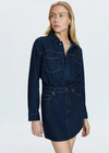 Pistola Nina Denim Mini Dress-IGGY-Hand In Pocket