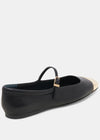 Dolce Vita Reyes Toe Cap- Black Leather-Hand In Pocket