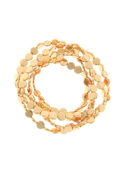 Tao 5 Row Bead Disc Bracelet-Hand In Pocket