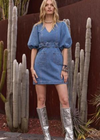 MINKPINK Peyton Denim Mini Dress ***FINAL SALE***-Hand In Pocket