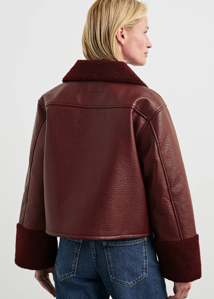 Rails Dria Jacket- Maroon-Hand In Pocket