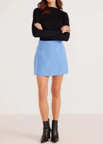 MINKPINK Lucy Tweed Mini Skirt- Light blue ***FINAL SALE***-Hand In Pocket